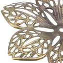 30 Bronze Tone Filigree Flower Wraps Connectors 43mm