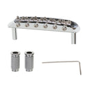 Chrome Guitar Bridge Assembly with Wrench for  Guitar Replacement
