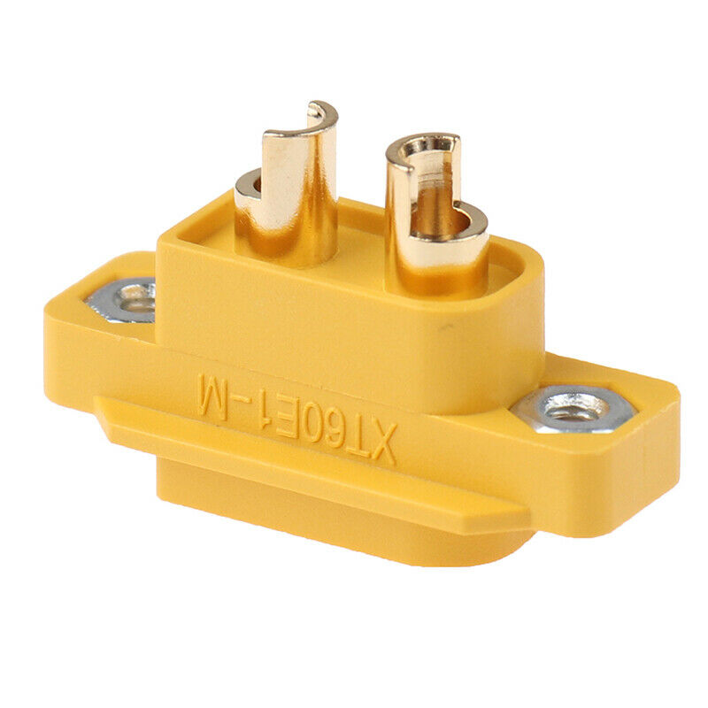 Mountable XT60 Male Plug Connector For Racing Models Fixed Board DIY Spare SEAU