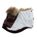 Pet Cat Dog Warm Clothes Winter Coat Dog Cat Pet Jacket Costume Wine Red XL