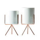 2pcs Nordic Style Metal Plant Stand Rack Flowerpot Home Office Decoration