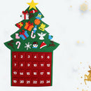 Felt Christmas Tree Ornaments Advent Calendar Set DIY Xmas Countdown Decora Z1Z6