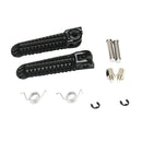 2Pcs Black Front Rear Foot