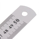 50cm 20'' Double Side Scale Stainless Steel Straight Ruler Measuring Ruler Tools