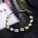 Fashion Black Rope Chain Natural Seashell Choker Necklace Collar Necklace S
