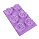 6 cavity Silicone Mold Circle Cake Chocolate Soap Mold Frozen Microwave OveSEAU