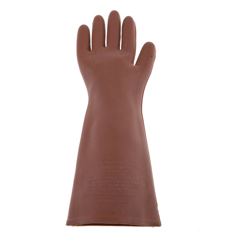 1 Pair Rubber Electric Safety Gloves, Free Size