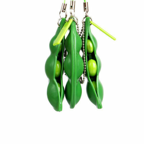 Fun Beans  Toys Keychain Pendants Anti Stress Ball Squeeze Funny Gadgets