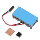 Heat Sink Double Cooling Fan Radiator Kits for Raspberry Pi 2B/3B/3B+LDUK.UKR3C