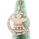 3pcs Nordic Style Christmas Tree Angel Elk Santa Claus Pendant (JM01563)