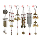 Chinese Wind Chime 2-Layer Roof 6 Bells Lucky Feng Shui Yard Garden Decor