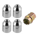 M12x1.5 Wheel Lock Lug Nuts 4 Anti Theft Locking Nuts+1 Key Set Kit Universal