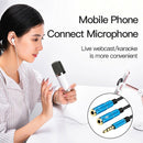 2 in 1 3.5mm Audio Cable 1 Male to 2 Female Headphone Microphone AUX Cord A