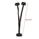 16 Pin OBD2 Male To Double Female Splitter Flat Thin Connector Extension C AZL