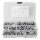 175pcs 304 Stainless Steel Hexagon Lock Nuts Nylon Insert Self Locking Nuts