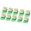 10pcs/lot 4 Pin SMT Socket Connector Micro USB Type A Female placement SMD