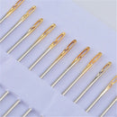 12 Pcs Thick Big Eye Sewing Self-Threading Needles Embroidery Hand Sewing Craft