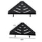 Wall Mounted Matt Black 2 Tier Shower Caddy Bathroom Corner Shelf Rack Show D6T8