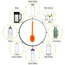 Bottle Wash Silicone Kitchen Cleaning Brush Wash Glass Brush Narrow Neck Wa P2B7
