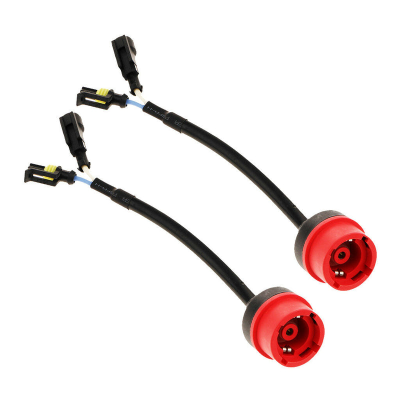 Pair D2 D2S D4C D4R HID Bulb Socket Harness Wiring Plug Connector Universal