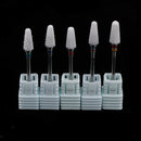 5 Pcs Ceramic Nail Drill Bits Less Dust Acrylic Nail File Drill Bit for Manicure