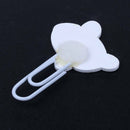 12 pcs / 1 Set Cute Cartoon Animal Pattern Wooden Paper Note Clips Bookmark X3Z9