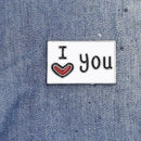Creative I Love You Letters Brooch Badge Geometric Jacket Decor (Style 3) A