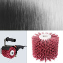 Deburring Red Ceramic Abrasive Wire Round Brushes Head Polishing Buffing Wh