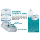 3.5L Large Automatic Pet For Cats Dogs Plastic Dog Food Bowl Pets Dispenser J7W7