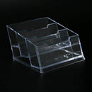 Plastic 3-Tier Design Clear Business Card Stand Holder H5R3