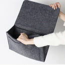 Grey Bed Storage Pockets Felt Bedside Hanging Storage Organizer Holder With