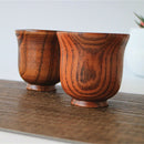 Eco friendly 80ml Wooden Cup Primitive Handmade Tea Coffee Wine Cup Chinese