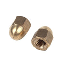 20pcs M5 Thread Dia Dome Head Brass Cap Acorn Hex Nuts V7G5