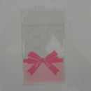 100X Flower Lace Pastry Cookie DIY Gifts Self-Adhesive Plastic Cellophane Bag Gw