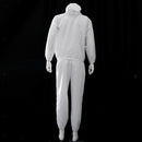 Lab Factory Dust-Proof Protective Suit Painting Coverall Pockets & Hat White