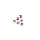 100x Coloured Eyelashes Wiggly Wobbly Googly Eyes Lash   (Color: Multicolor) ME