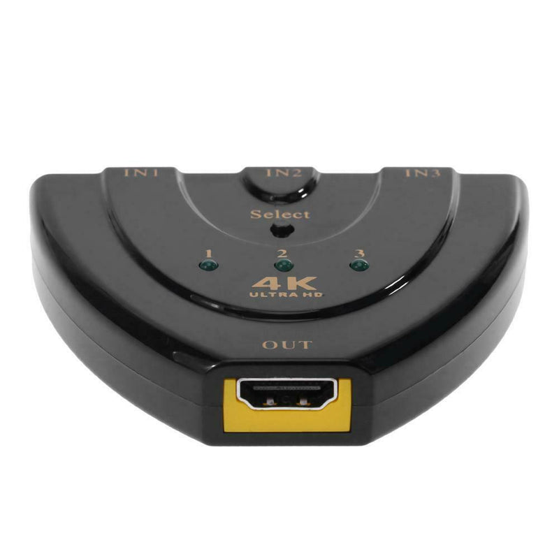 3 to 1 Port HDMI Splitter Converter Adapter Video Switcher Supports 4Kx2K