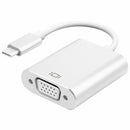USB 3.1 Type C (USB-C) to VGA Adapter With Aluminium Case for MacBook Pro/S