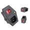 Multi-function 3 Pin IEC320 C14 AC Inlet Male Plug Power Socket With Fuse Switch