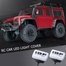 4pcs RC Car LED Light Cover Lampshade for 1:10 Tamiya HSP (Square White)