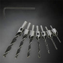 3mm/4mm/5mm/6mm/7mm/8mm/10mm 7+1 Triple Point Countersunk Auger set