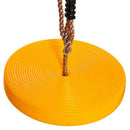 Yellow Children Outdoor Tree Hanging Disc Rope Swing Garden Accessories Toys