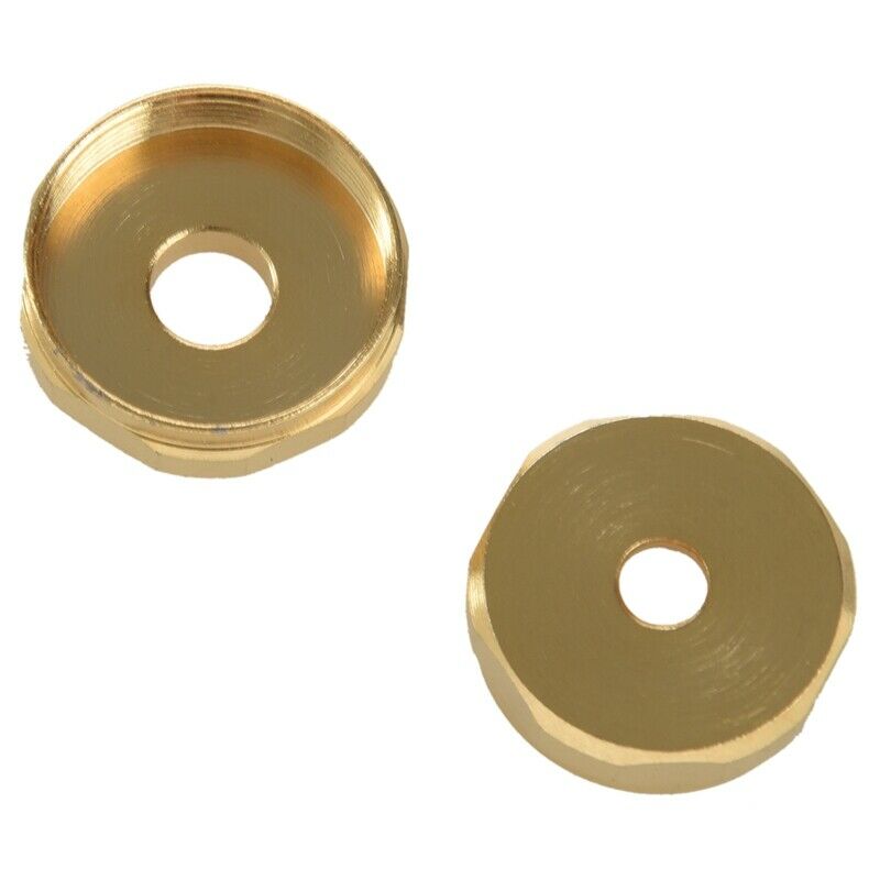 Practical Metal Golden Trumpet Cap Screw Cover Buttons Connecting Rods Pack