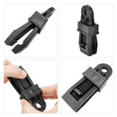 15pcs Wind Rope Clamp Awning Pull Point Clip Tent Alligator Clip Fixed Buckle