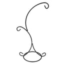Iron Hanging Plant Stand Holder 2 Hooks for Landscaping Garden Decor Black