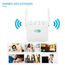 WiFi Repeater 2.4GHz 300Mbps Wi-Fi Amplifier WiFi Range Extender AP UK Plug