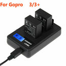 For Ahdbt-301 Go-Pro Hero3 Battery Usb Lcd Display Dual Port Charger For Go