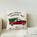 4x Christmas Printed Pillow Case Santa Claus Elk Linen Throw Cushion Covers