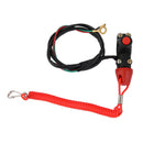 Engine Emergency Stop Switch Safety Kit Set for 7/8'' inch Motorbike Racing