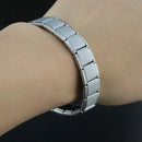 Couple Germanium Titanium Steel Elastic Bracelet Stretch Bracelet Bangle Fo